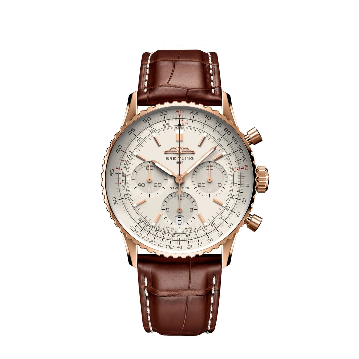 BT Navitimer B01 Chronograph 41 18k Red Gold Ref# RB0139211G1P1