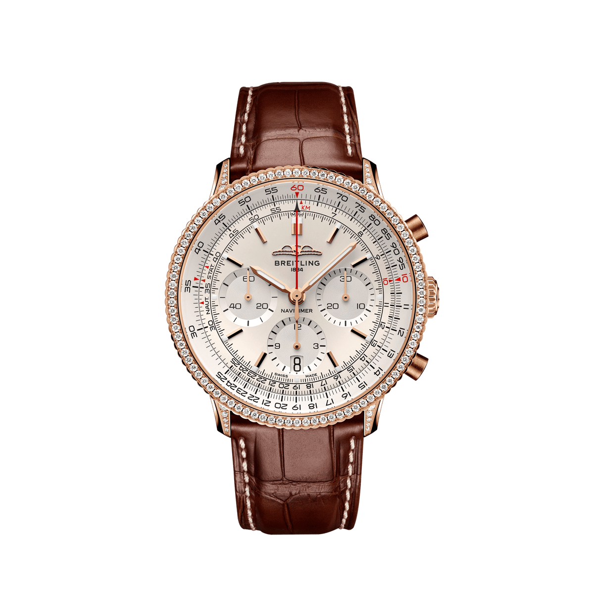 BT Navitimer B01 Chronograph 41, 18k Red Gold, Ref# RB0139631G1P1, Unworn 2024
