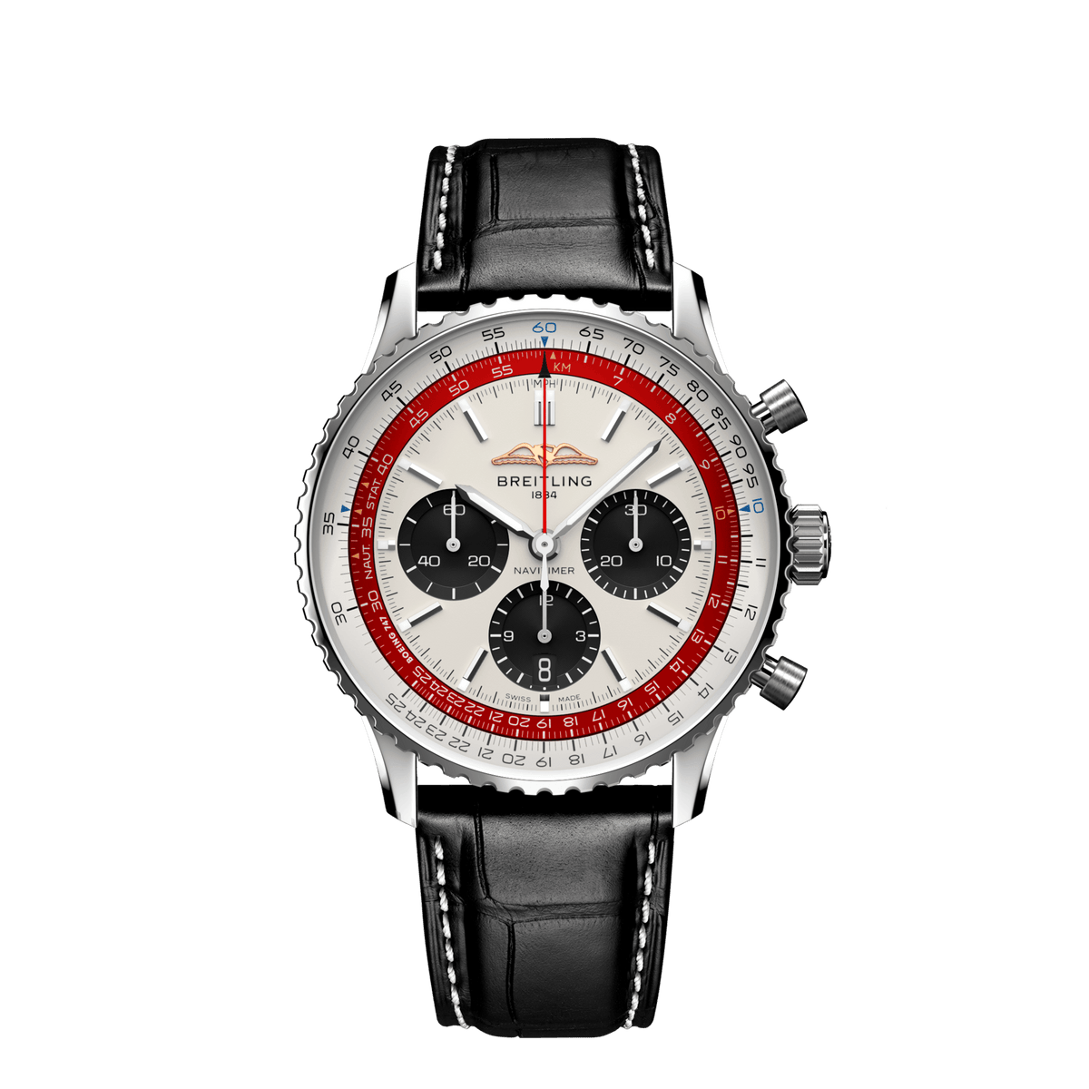 BT Navitimer B01 Chronograph 43 Boeing 747, Stainless steel, Ref# AB01383B1G1P1, Unworn 2024