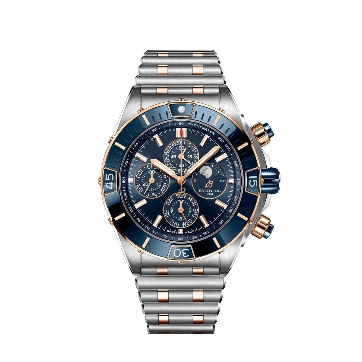BT Super Chronomat 44 Four-Year Calendar Stainless Steel & 18k Red Gold Ref# U19320161C1U1