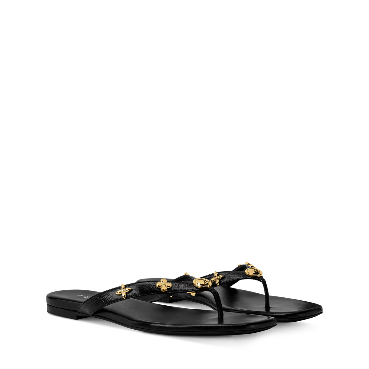Gaia Flat Thong Lambskin Square-Toe Mule 1AK45V