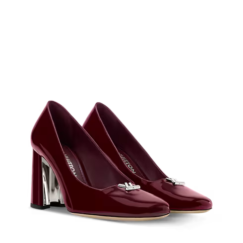 Swing Bordeaux Patent Calf Leather Pump 1AJMLE
