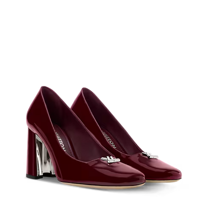 Swing Bordeaux Patent Calf Leather Pump 1AJMLE