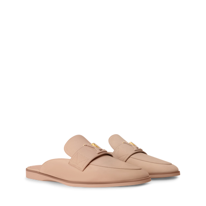 LV Mare Flex Open Back Loafer Beige Nubuck Calf Leather 1AIGO4