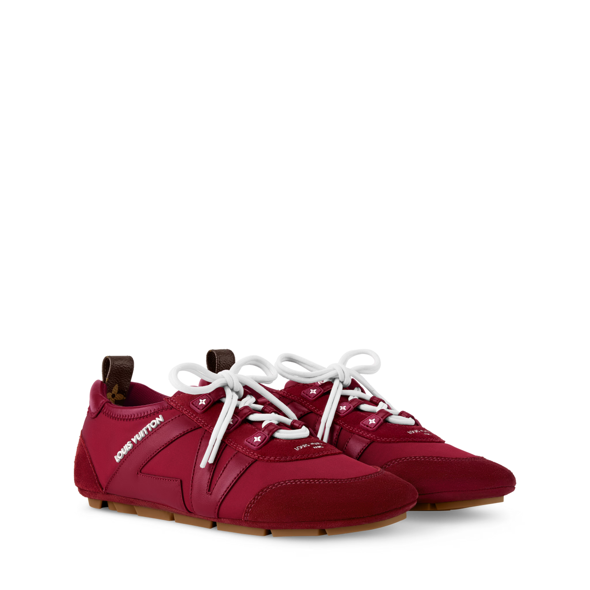 LV Sneakerina Sneaker Ballerina Bordeaux Nylon Suede 1AIVJN