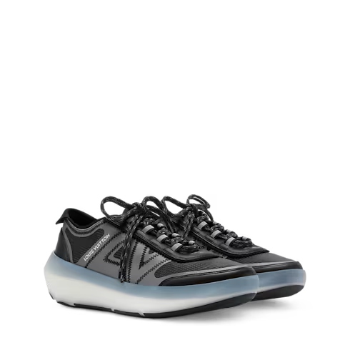 LV Sprint Black Technical Sneaker 1AJOY1