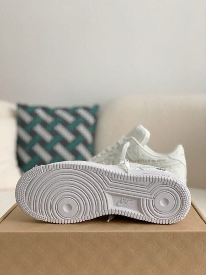 LV x Air Force 1 07 Low By Virgil Abloh White Sneakers