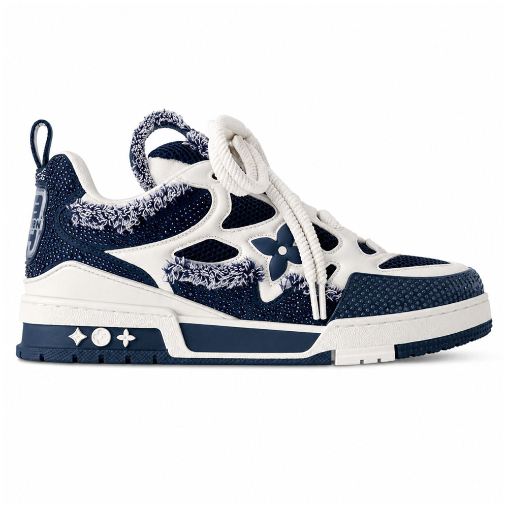 LV Skate Designer Sneakers Marine White