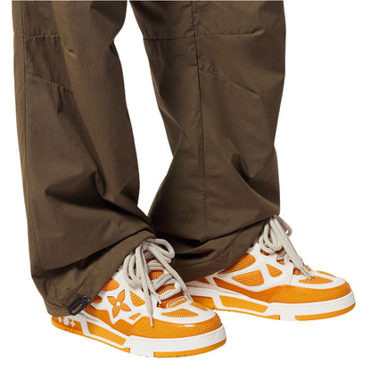 LV Skate Designer Sneakers White/Orange Monogram Flower