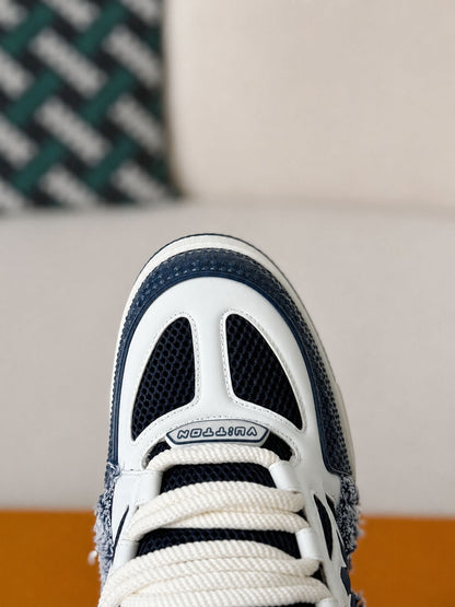 LV Skate Designer Sneakers Marine White