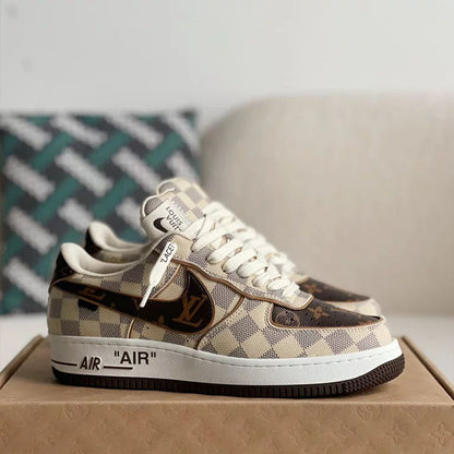 LV x Air Force 1 Low Damier Canvas Sneakers