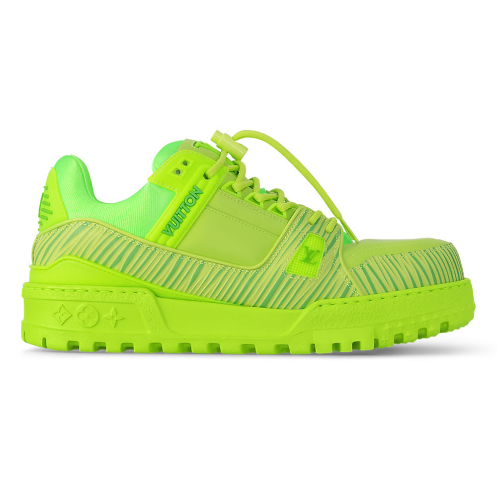 LV x Park Seo-Bo - LV Maxi Trainer Sneakers Calf Leather Green
