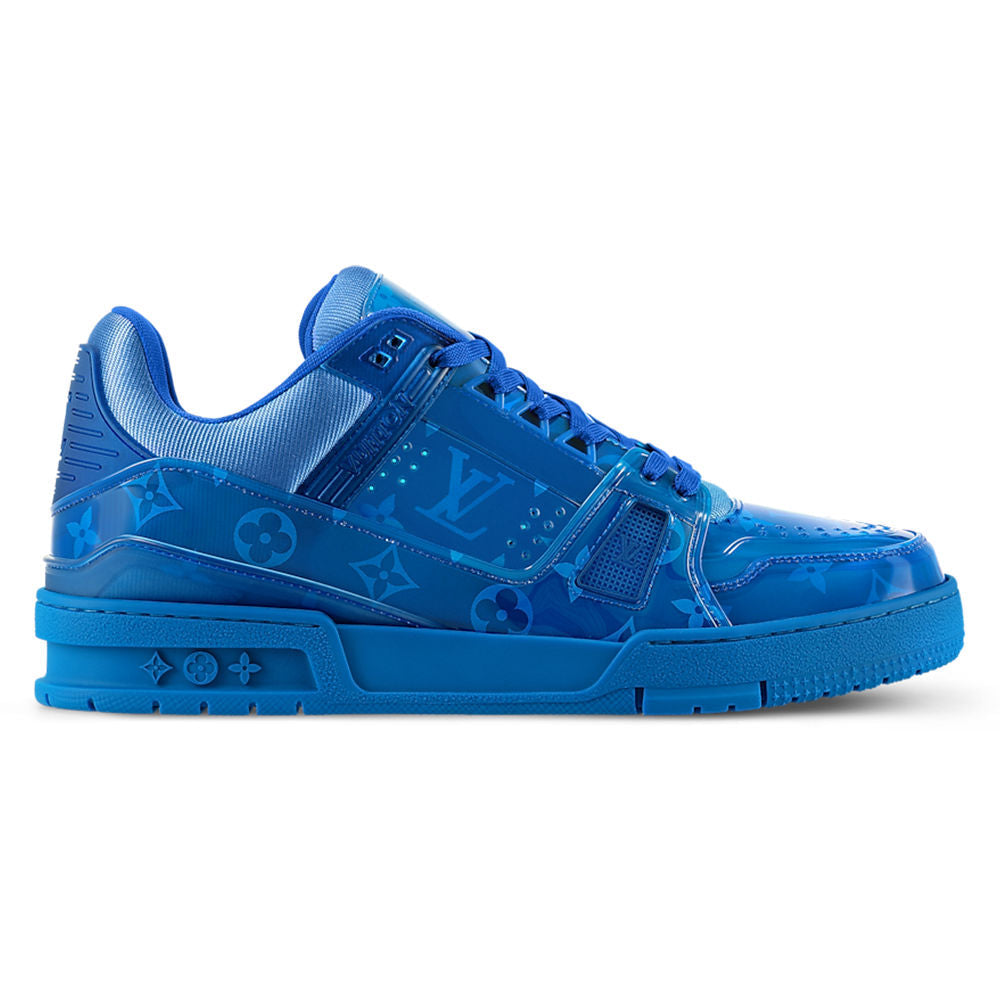 LV Trainers Monogram-Printed Translucent PVC Blue Collection