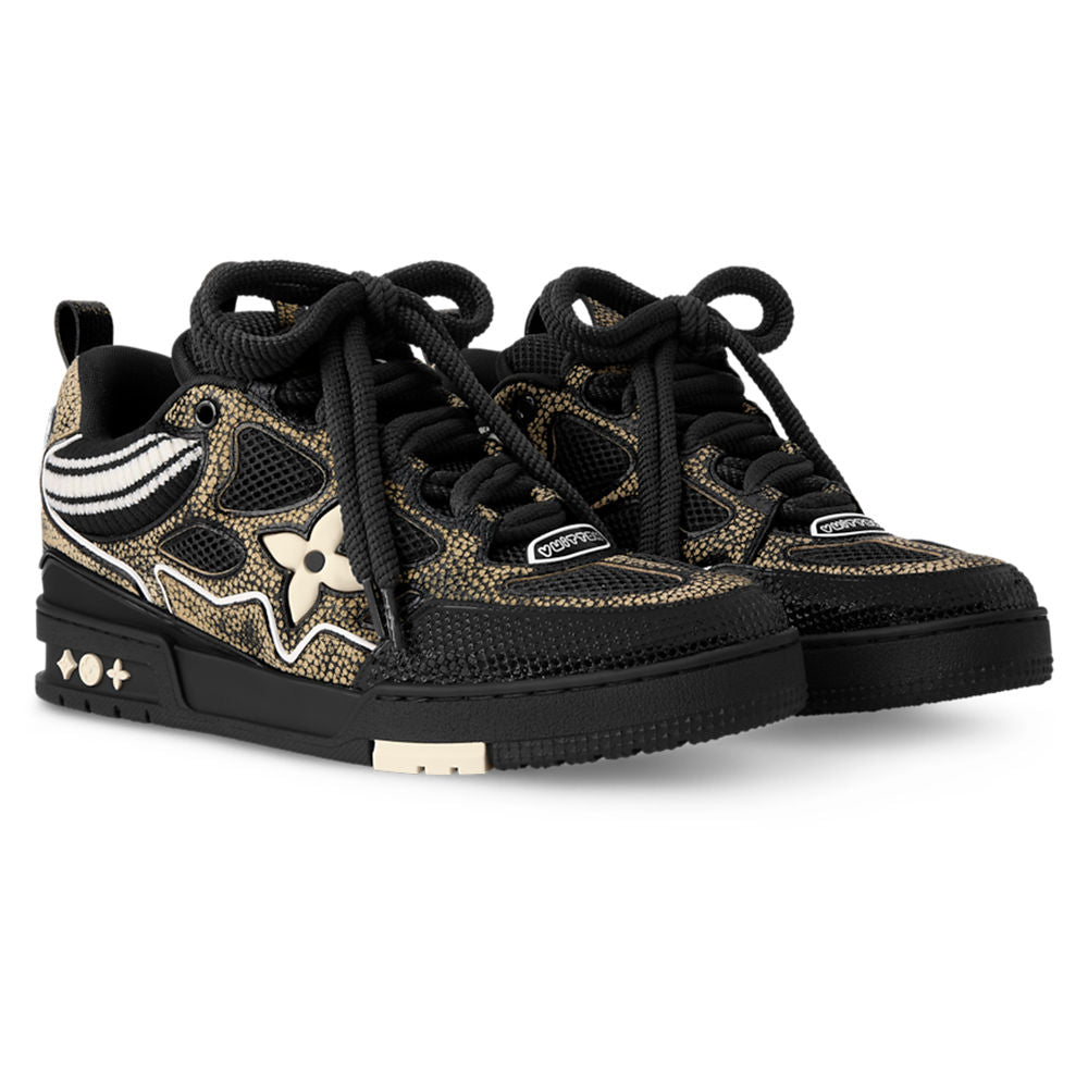 LV Skate Designer Sneakers Black Crystal