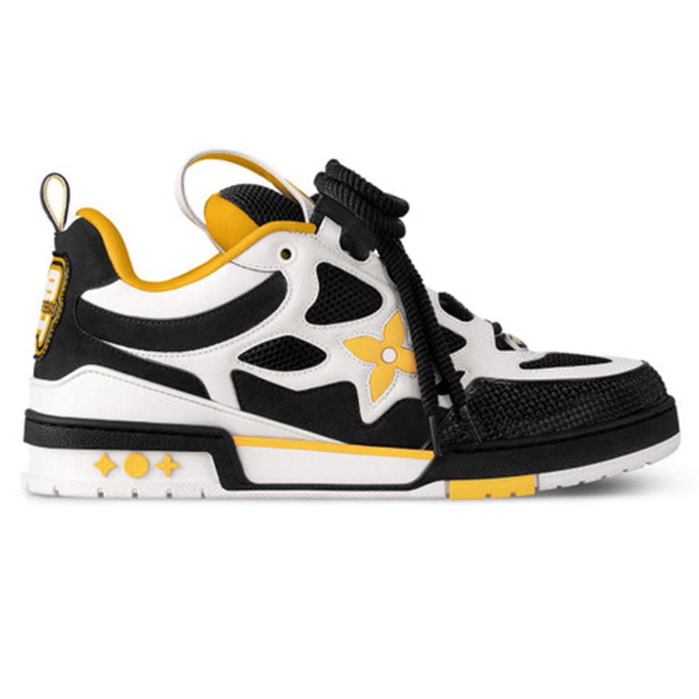 LV 57th Street NYC LV Skate Designer Sneakers in Black Yellow