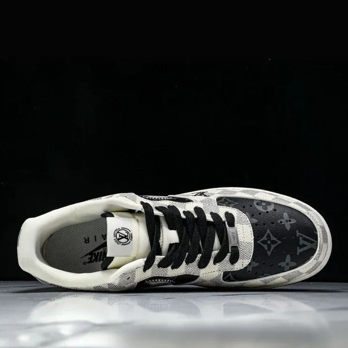 LV x Air Force 1 Royal Black Sneakers