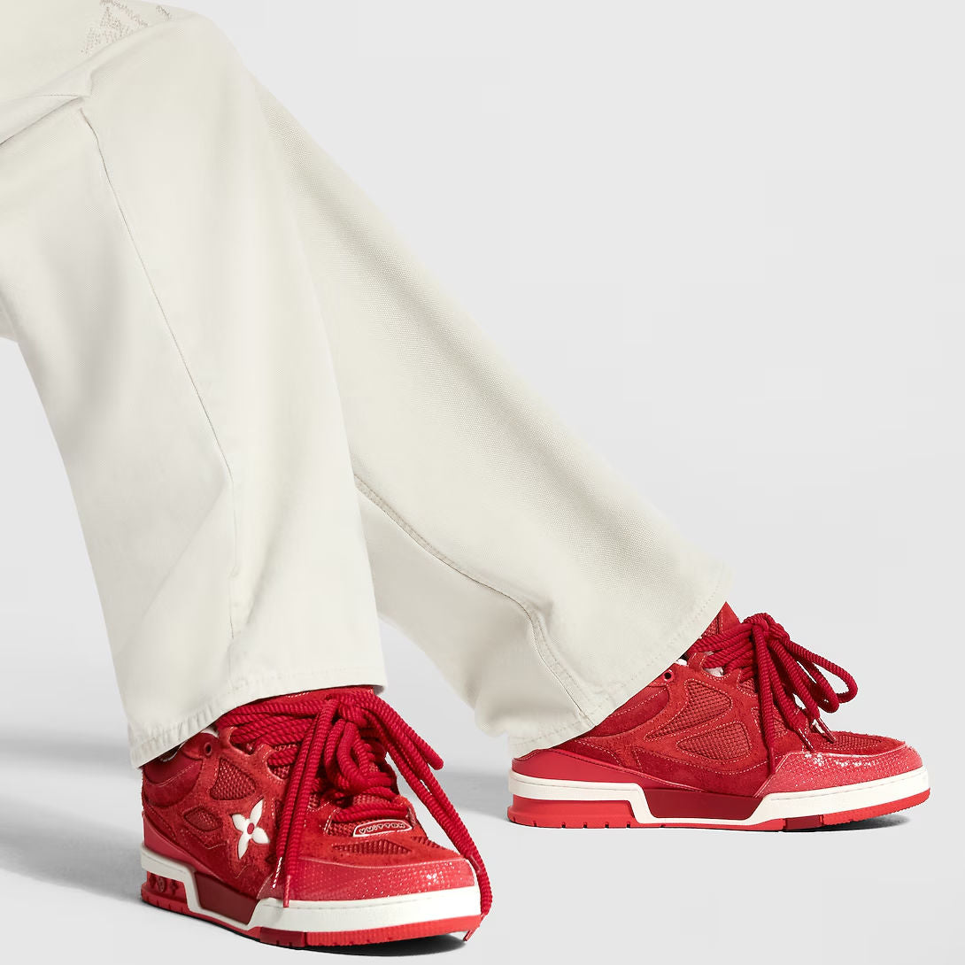 LV Skate Designer Sneakers Red