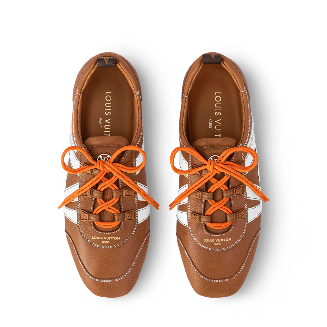 LV Designer Sneakersina Camel Brown