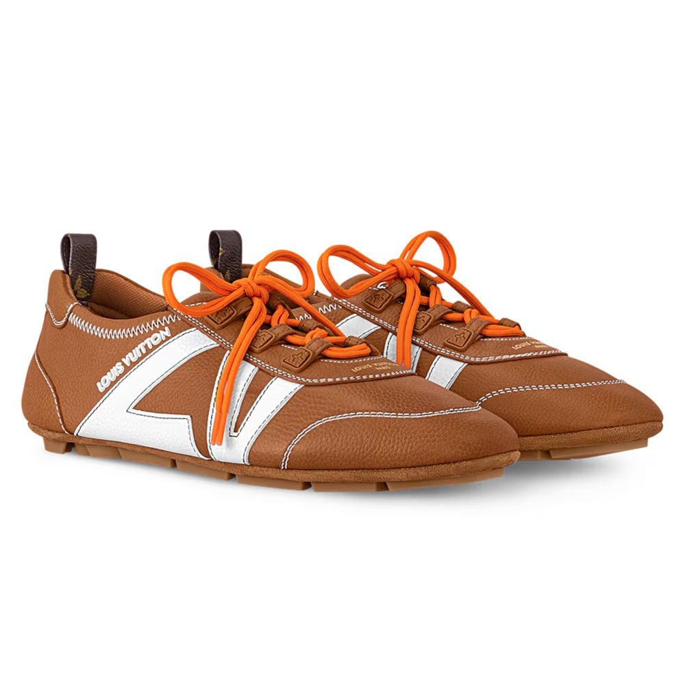 LV Designer Sneakersina Camel Brown