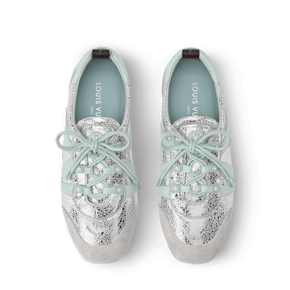 LV Designer Sneakersina Silver Blue