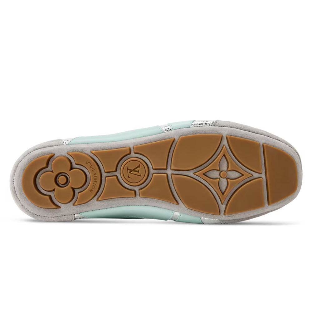 LV Designer Sneakersina Silver Blue