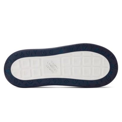 LV Tilted Designer Sneakers Indigo Blue