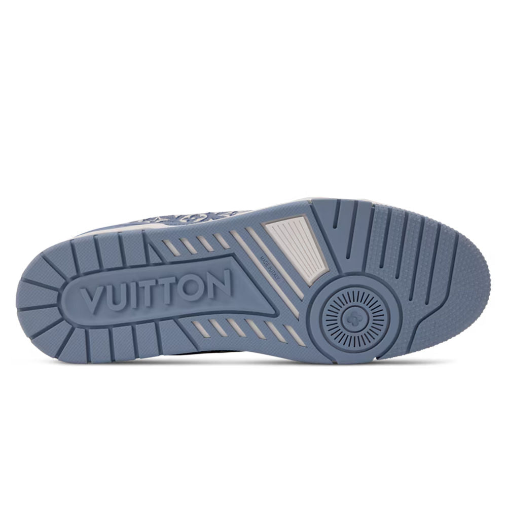 LV Trainer Designer Sneakers Blue
