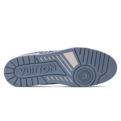 LV Trainer Designer Sneakers Blue