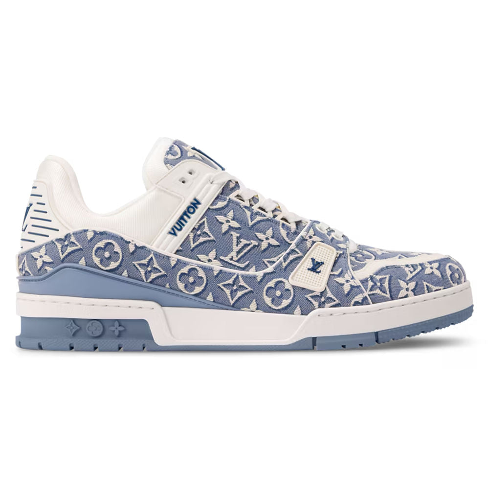 LV Trainer Designer Sneakers Blue