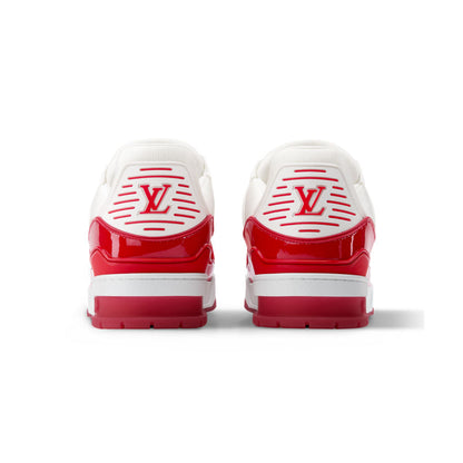 LV Trainer Designer Sneakers Red
