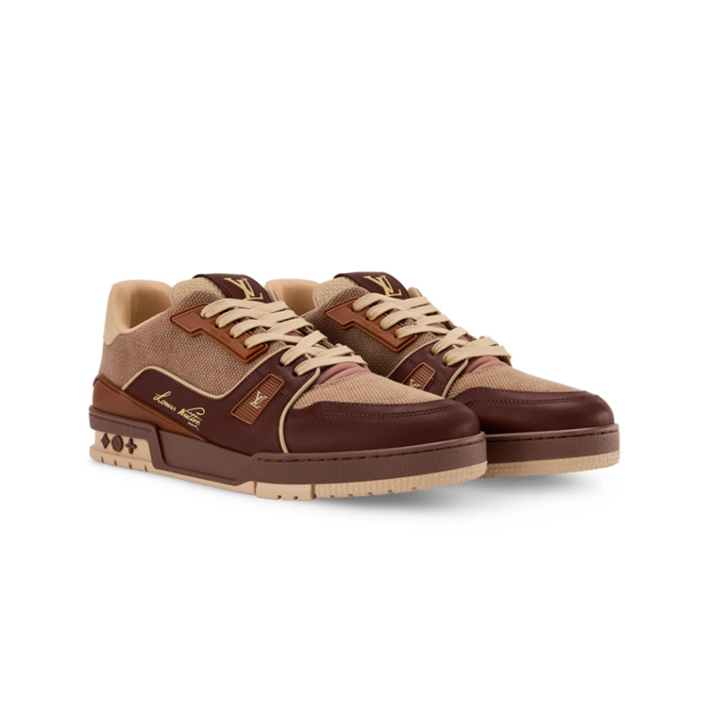 LV Trainer Designer Sneakers Tyler the Creator Mocha