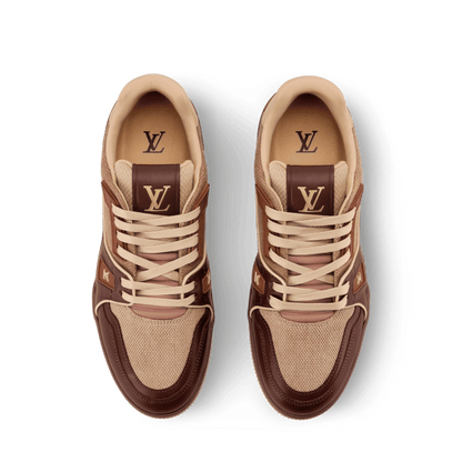 LV Trainer Designer Sneakers Tyler the Creator Mocha