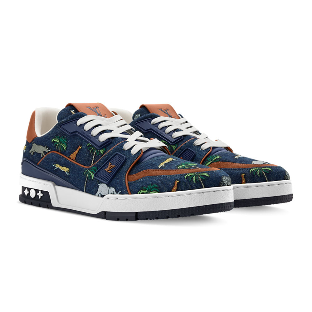 LV x The Darjeeling Limited LV Trainer Designer Sneakers