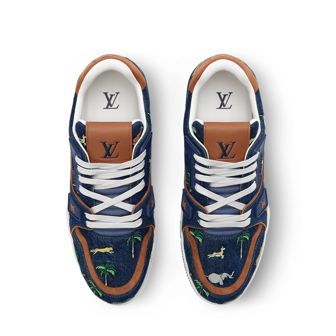 LV x The Darjeeling Limited LV Trainer Designer Sneakers