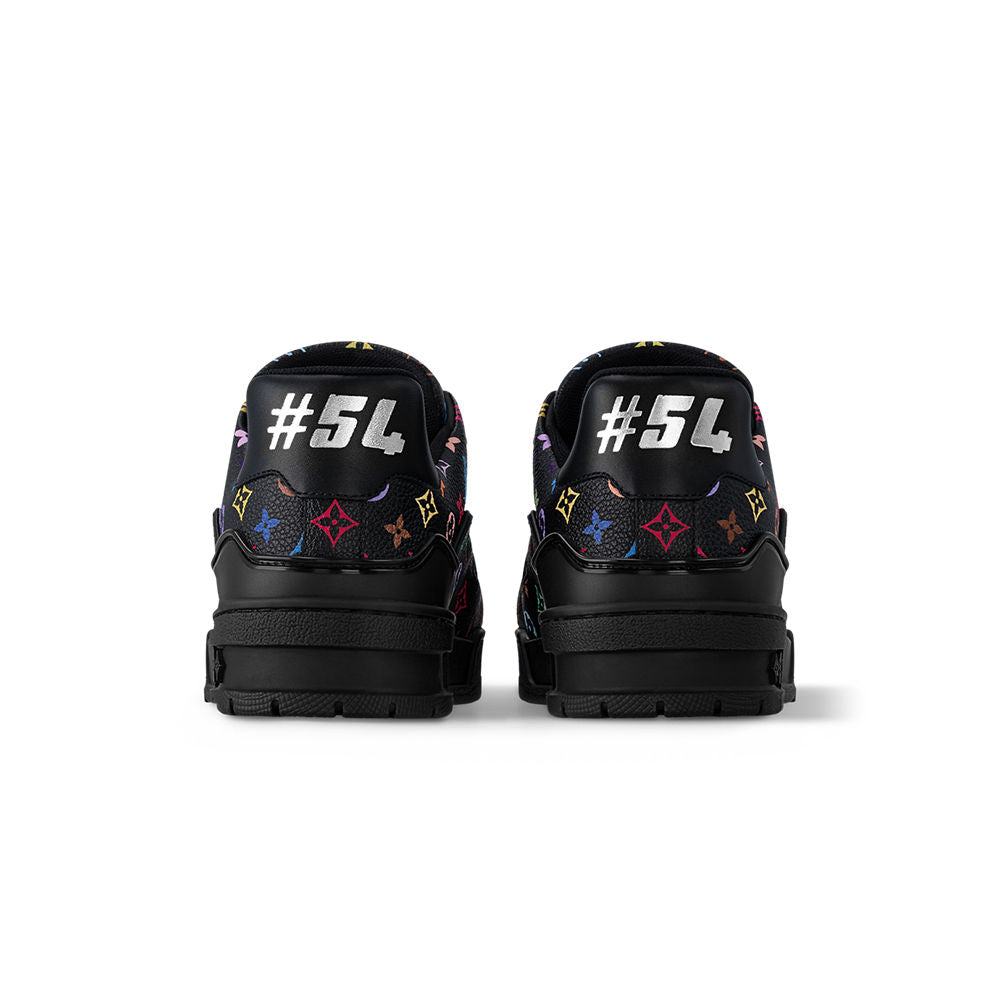 LV Trainer Designer Sneakers Black Murakami 2025 Collection