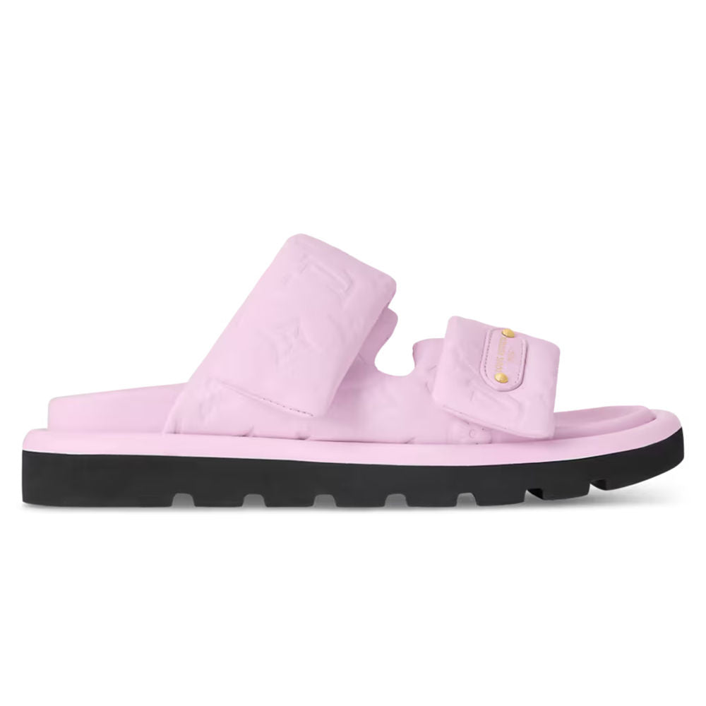 LV Pool Pillow Flat Comfort Classic Mules Pink