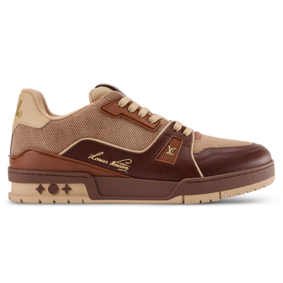 LV Trainer Designer Sneakers Tyler the Creator Mocha