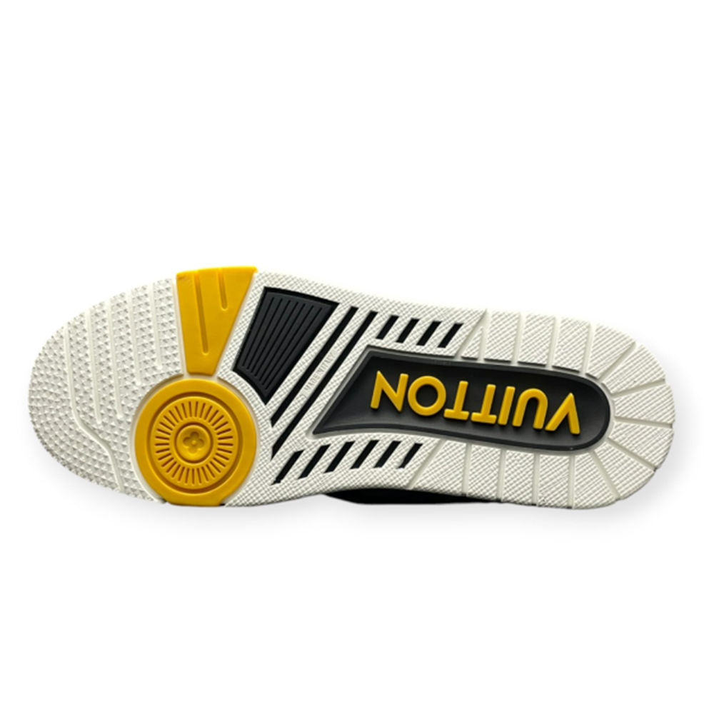 LV 57th Street NYC LV Skate Designer Sneakers in Black Yellow