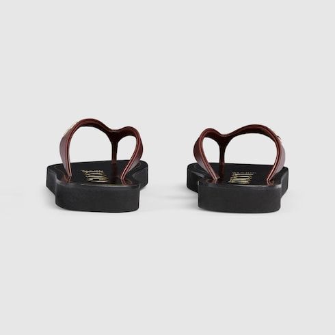 Comfort Thong Sandals with Double G