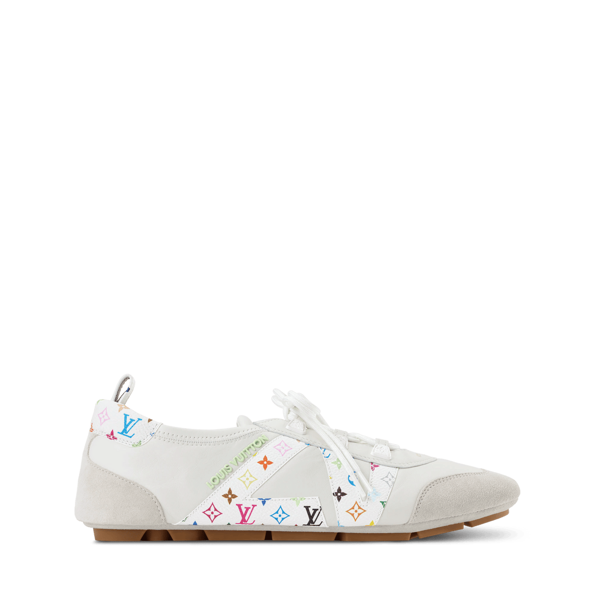 Sneakerina Napa Leather and Monogram Canvas Sneaker 1AJJQJ