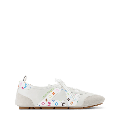 Sneakerina Napa Leather and Monogram Canvas Sneaker 1AJJQJ