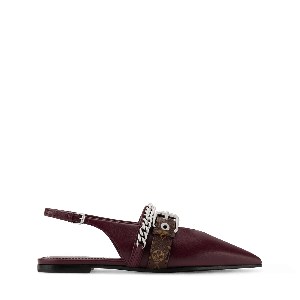 LV Vibe Slingback Flat Ballerina Bordeaux Lambskin 1AICNX