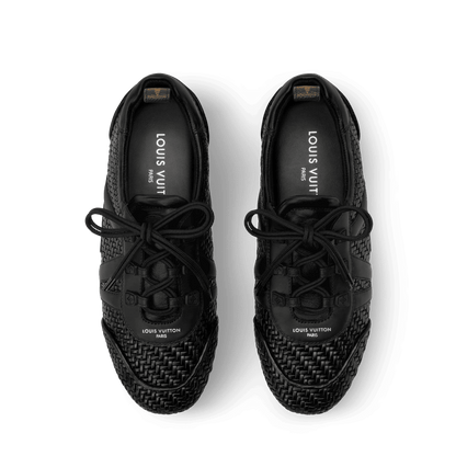 LV Sneakerina Black Braided Lambskin Sneaker 1AJZI3
