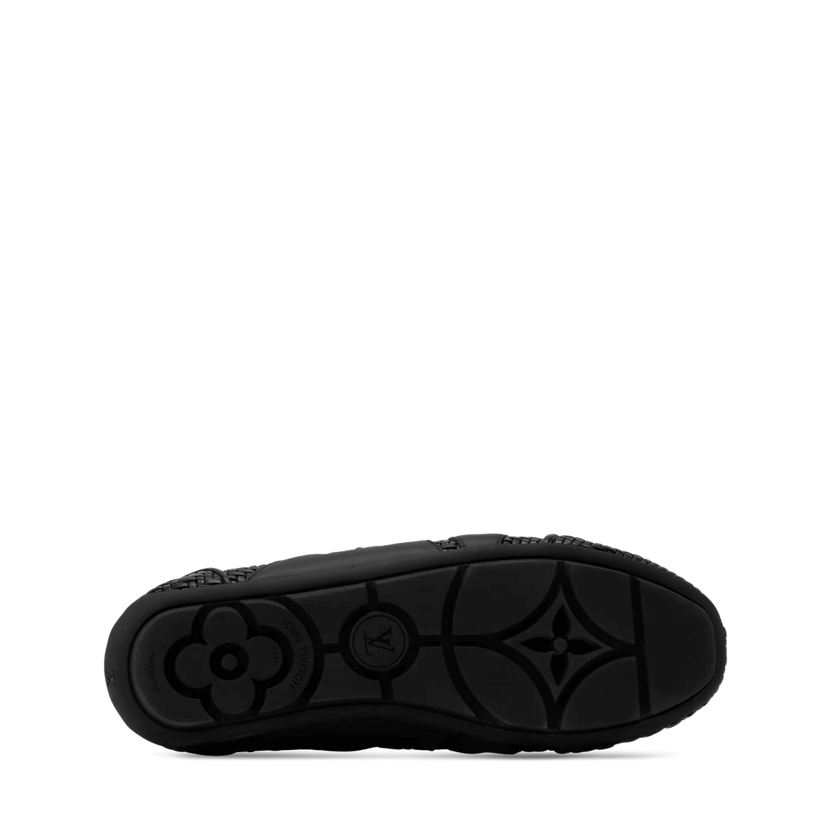 LV Sneakerina Black Braided Lambskin Sneaker 1AJZI3