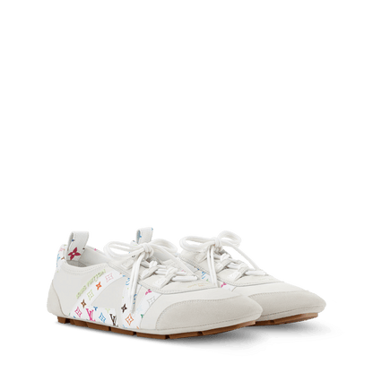 Sneakerina Napa Leather and Monogram Canvas Sneaker 1AJJQJ