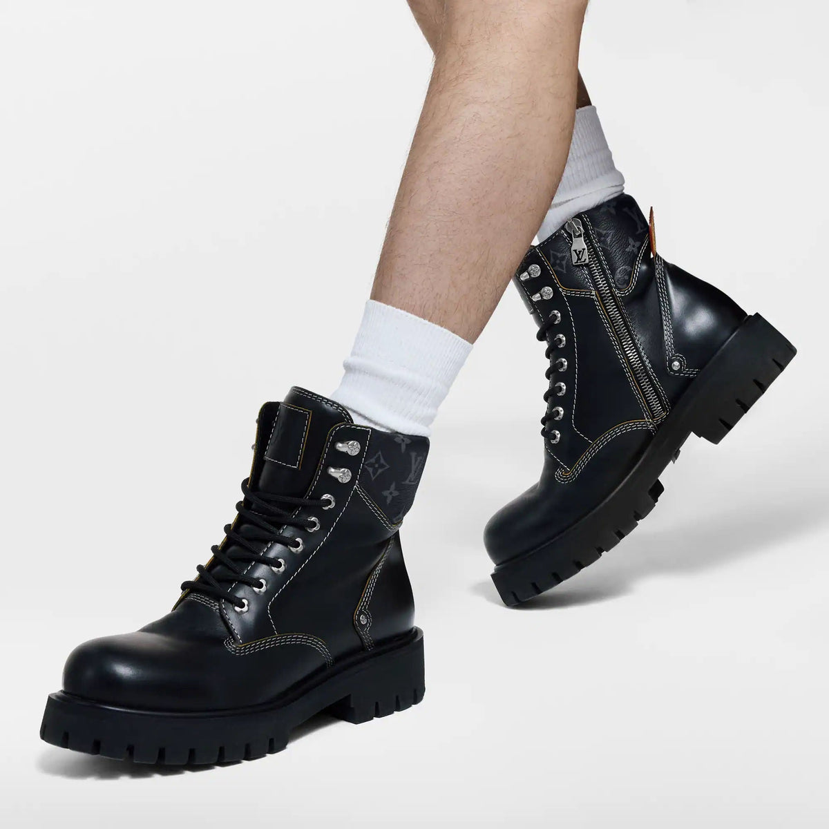 LV Remix Combat Boot Shoes