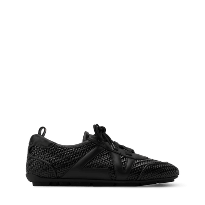 LV Sneakerina Black Braided Lambskin Sneaker 1AJZI3
