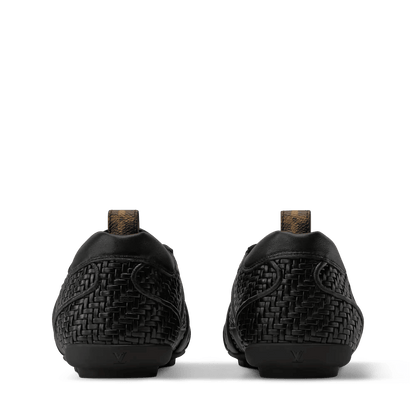 LV Sneakerina Black Braided Lambskin Sneaker 1AJZI3