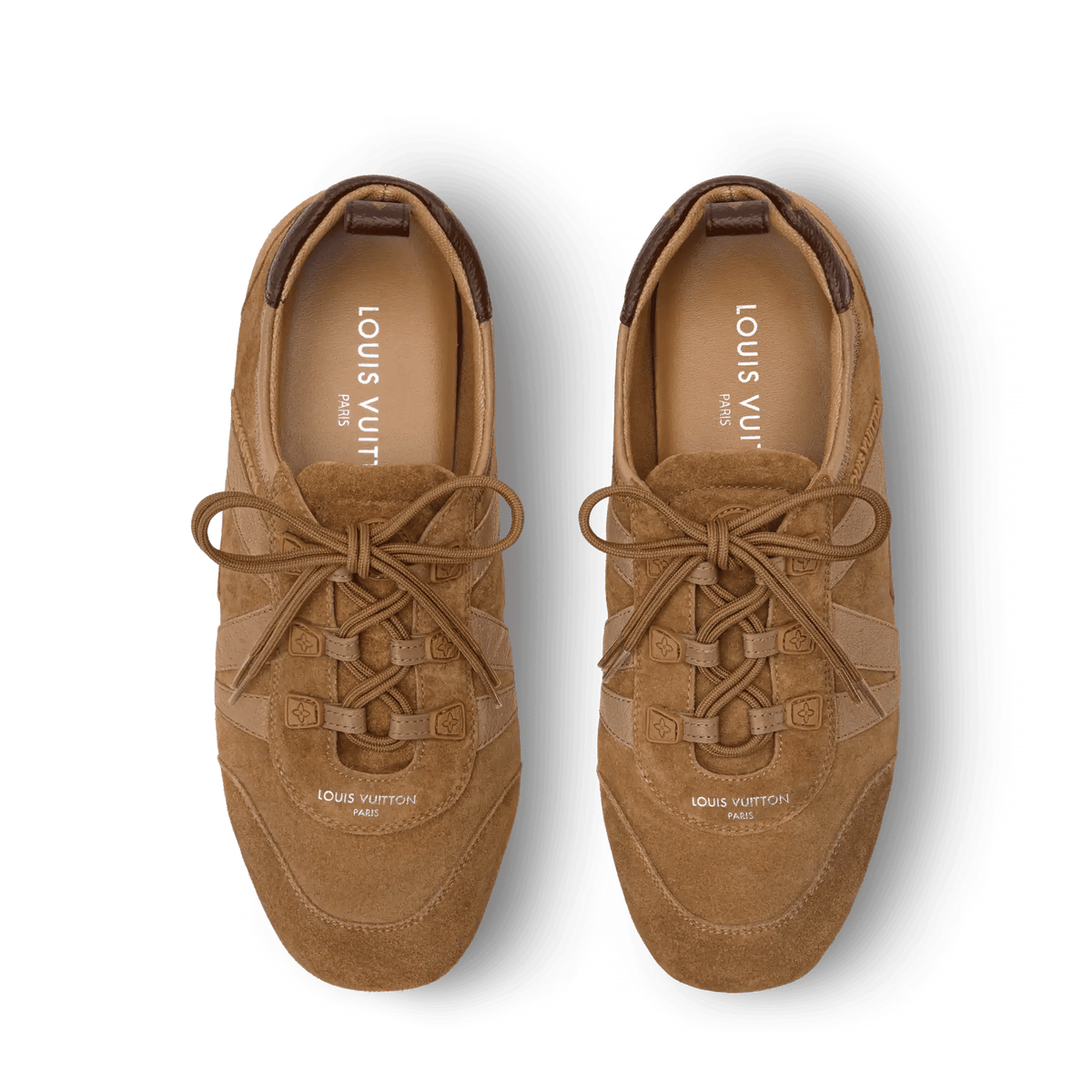 LV Sneakerina Cognac Suede Calf Leather Sneaker 1AK1OL