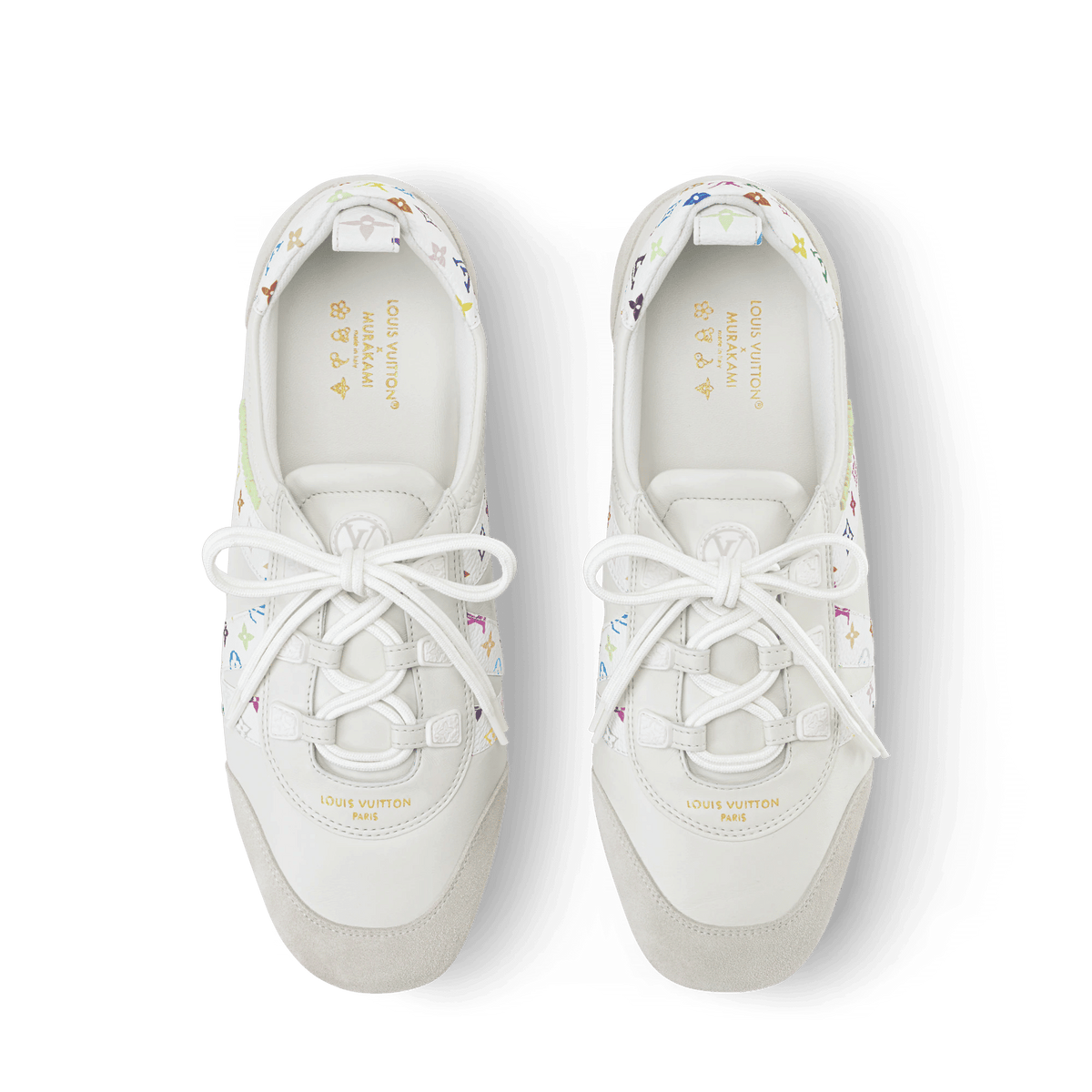 Sneakerina Napa Leather and Monogram Canvas Sneaker 1AJJQJ